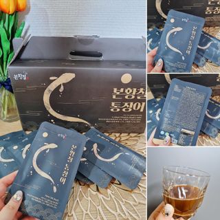 [비린내 완벽제거] 본황칠 통장어 국내산 장어즙 아르기닌 2800mg 장어즙효능 기력보강 — 5점을 준 리뷰어가 2022년 7월 올린 사용 사진