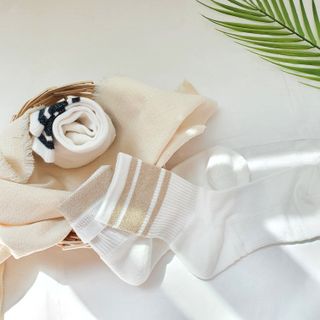 [사이즈가 있는 양말 필로이] 여자 골프 스포츠 중목 양말 2족 세트【 S, M, L 】3가지 사이즈 — 5점을 준 리뷰어가 2022년 9월 올린 사용 사진