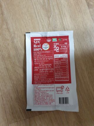 농업회사법인조은 유기농 석류 NFC 착즙주스 70ml 30포 — 5점을 준 리뷰어가 2021년 10월 올린 사용 사진