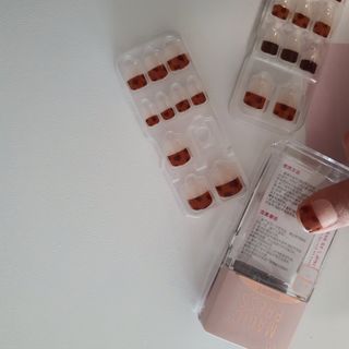 데싱디바 매직프레스 가을신상 숏 스퀘어_3종 중 택1 — 5점을 준 리뷰어가 2021년 10월 올린 사용 사진
