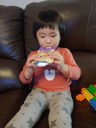 [몸엔용] 우리 아이 건강간식, 달콤한 녹용곤약젤리 디어팡 4종 — 5점을 준 리뷰어가 2021년 12월 올린 사용 사진