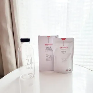 클린24시간 1BOX(5포) + 전용보틀(500ml) — 5점을 준 리뷰어가 2022년 10월 올린 사용 사진