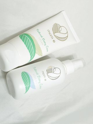 mom e 맘이 내추럴 베이비 케어 크림+바디오일 — 5점을 준 리뷰어가 2021년 1월 올린 사용 사진