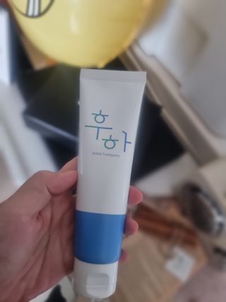 [심폐소생소] 무불소 임산부 천연 치약 — 2점을 준 리뷰어가 2021년 10월 올린 사용 사진