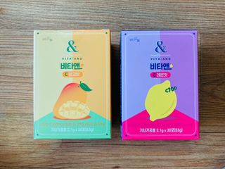 비타앤C 레몬맛, 망고맛 — 4.5점을 준 리뷰어가 2021년 7월 올린 사용 사진