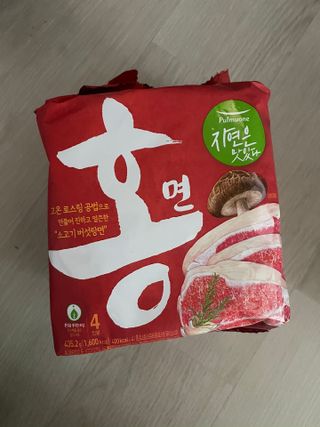 [풀무원] 자연은맛있다 정면, 백면, 홍면  세트 — 5점을 준 리뷰어가 2021년 4월 올린 사용 사진