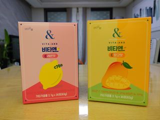 비타앤C 레몬맛, 망고맛 — 5점을 준 리뷰어가 2021년 4월 올린 사용 사진