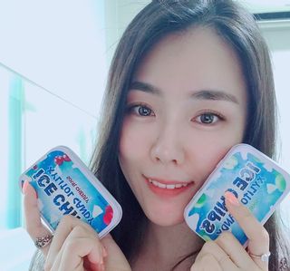 [아이스칩스] 무설탕 비건 자일리톨 캔디 7종 2개기준 — 5점을 준 리뷰어가 2021년 7월 올린 사용 사진