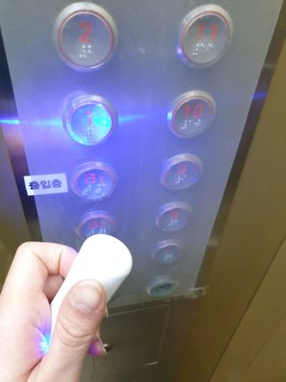 lumion Vitok 휴대용 살균캡슐 — 5점을 준 리뷰어가 2021년 1월 올린 사용 사진