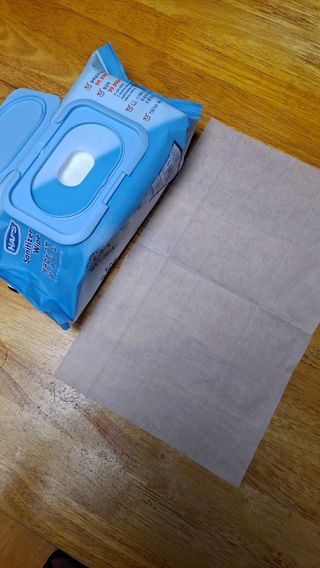 햅스 세균없는 주방 대형 2팩, HAPS sanitizer wipe — 5점을 준 리뷰어가 2022년 2월 올린 사용 사진