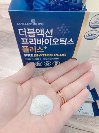 메이준뉴트리 더블액션 프리바이오틱스 플러스+ — 5점을 준 리뷰어가 2021년 7월 올린 사용 사진