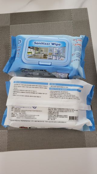 햅스 세균없는 주방 대형 2팩, HAPS sanitizer wipe — 4.5점을 준 리뷰어가 2022년 2월 올린 사용 사진