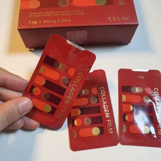 프리마인 귀족의 콜라겐, 92배 흡수율. 럭셔리 프리미엄 셀라브 콜라겐필름 30매 — 5점을 준 리뷰어가 2021년 10월 올린 사용 사진