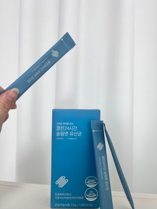 클린24시간 슬림앤유산균 1박스 (3.5g X 15포) — 5점을 준 리뷰어가 2022년 12월 올린 사용 사진