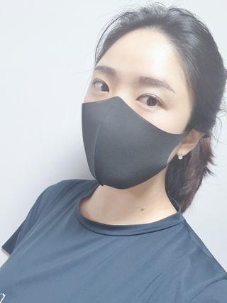 [에이블밤부] 리퓨어 쿠퍼 마스크 10color — 5점을 준 리뷰어가 2021년 1월 올린 사용 사진