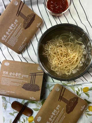 더빈트 빈트 순수콩면 3종 (+비건소스 2종 랜덤발송) — 5점을 준 리뷰어가 2023년 4월 올린 사용 사진