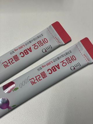 아임오 ABC 콜라겐 젤리 14포 — 5점을 준 리뷰어가 2021년 11월 올린 사용 사진