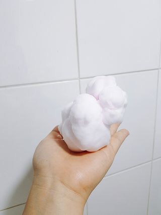 여우두마리 아기 버블클렌저 버블폼 거품놀이 유아바디워시 배쓰밤 입욕제 — 5점을 준 리뷰어가 2021년 2월 올린 사용 사진