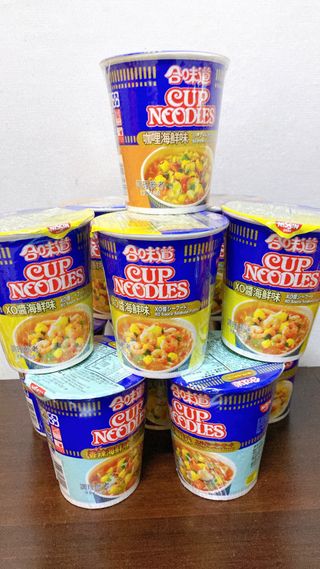 NISSIN 닛신 컵누들  4종 - 씨푸드오리지날, 씨푸드 스파이시, 씨푸드 커리, 씨푸드 XO소스 — 5점을 준 리뷰어가 2022년 5월 올린 사용 사진