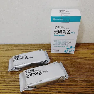 프리마인 유산균 국가지정연구소 선정, 살아있는 생유산균 200억 마리의 힘. 유산균n굿바이옴플러스 — 5점을 준 리뷰어가 2021년 10월 올린 사용 사진