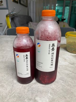 트롯전통식혜 트롯레드비트식혜 1리터 +500리터 — 5점을 준 리뷰어가 2021년 5월 올린 사용 사진