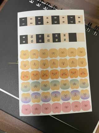 리훈 곰부 세우는 체크리스트 위클리 탁상 플래너 주간 일주일 계획표 — 5점을 준 리뷰어가 2023년 2월 올린 사용 사진