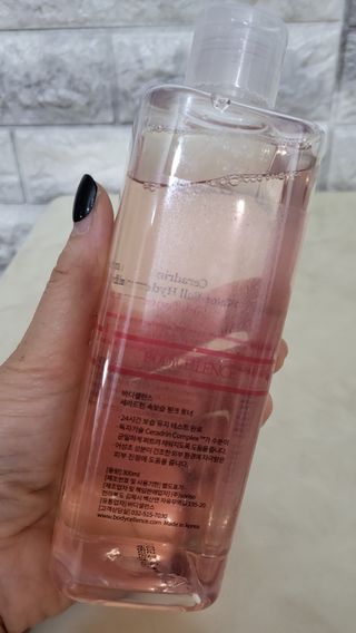 [바디셀런스] 속보습+사용감+향 모두 잡은 / 세라드린 속보습 핑크토너 300ml — 4.5점을 준 리뷰어가 2022년 2월 올린 사용 사진