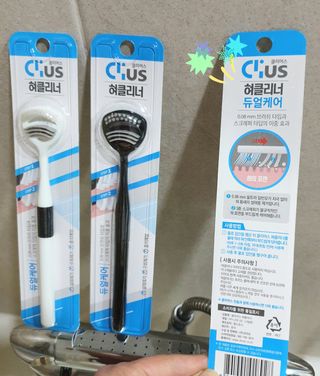 크리오 클리어스 혀백태제거 구취관리 혀클리너 — 5점을 준 리뷰어가 2021년 3월 올린 사용 사진