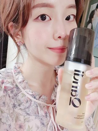 헤어플러스 콴디 아침세안제 폼클렌징 퓨어 어니스티 모닝클렌저 — 5점을 준 리뷰어가 2021년 4월 올린 사용 사진