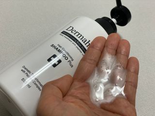 더마힐 헤어 컨디셔닝 샴푸 500ml 3종 중 택1 — 5점을 준 리뷰어가 2021년 4월 올린 사용 사진