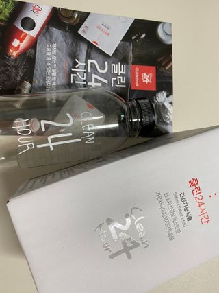 클린24시간 1BOX(5포) + 전용보틀(500ml) — 3점을 준 리뷰어가 2022년 9월 올린 사용 사진
