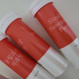 [슬림드랍 석류맛] 건기식 다이어트 보조제 겸 비타민 — 4점을 준 리뷰어가 2022년 1월 올린 사용 사진