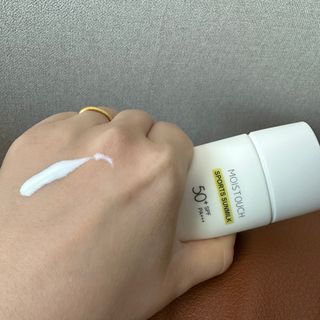 아이레시피 모이스트터치 스포츠 선밀크 50ml (SPF50+ PA+++) — 4점을 준 리뷰어가 2023년 5월 올린 사용 사진