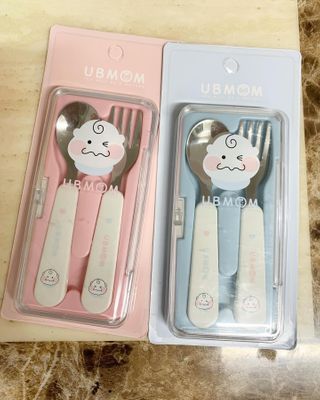 유비맘 스푼포크 케이스 세트 1+1 _컬러랜덤 발송 — 5점을 준 리뷰어가 2021년 2월 올린 사용 사진