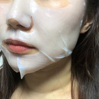 리브얼 | LIVALL 바이오셀룰로오스 마스크 레스트 앤 글로우 33ml  x 3개입 — 4.5점을 준 리뷰어가 2022년 6월 올린 사용 사진
