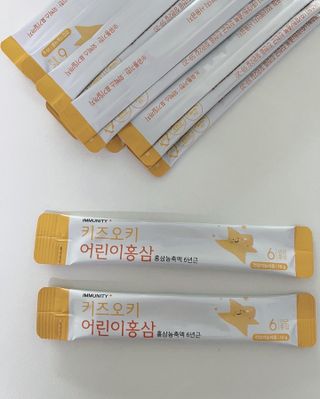 [이뮤니티플러스]우리아이 면역오키, 건강오키 _ 키즈오키 어린이홍삼 10포 1box — 5점을 준 리뷰어가 2022년 3월 올린 사용 사진