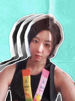 비타앤C 레몬맛, 망고맛 — 5점을 준 리뷰어가 2021년 6월 올린 사용 사진