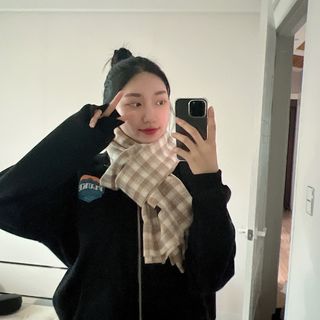 노르딕아일랜드 머플러 아이슬란드 체크 — 5점을 준 리뷰어가 2021년 11월 올린 사용 사진