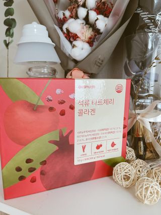 서울약사신협_석류 타트체리 콜라겐_10g x 30포 — 4점을 준 리뷰어가 2021년 8월 올린 사용 사진