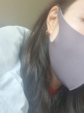 [에이블밤부] 리퓨어 쿠퍼 마스크 10color — 4점을 준 리뷰어가 2021년 2월 올린 사용 사진