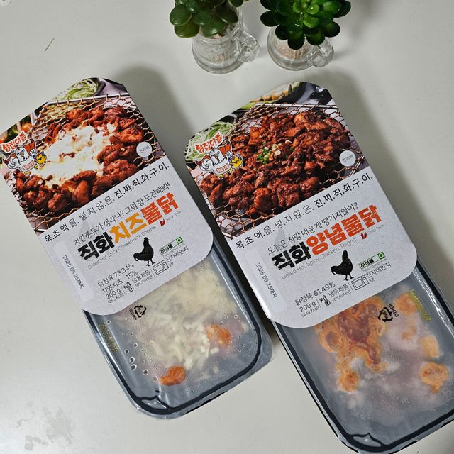 [닭집아들] 직화치즈불닭 & 직화양념불닭 리뷰 사진
