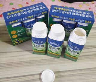 LIVE 매일바이오 알로에 드링킹 요거트 — 5점을 준 리뷰어가 2022년 4월 올린 사용 사진