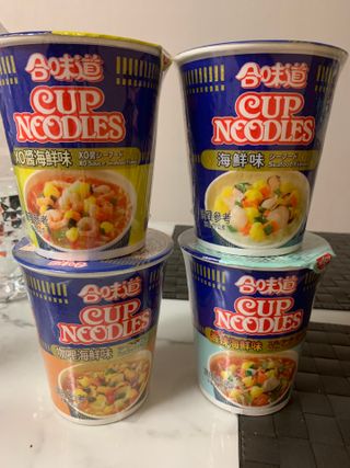 NISSIN 닛신 컵누들  4종 - 씨푸드오리지날, 씨푸드 스파이시, 씨푸드 커리, 씨푸드 XO소스 — 5점을 준 리뷰어가 2021년 12월 올린 사용 사진