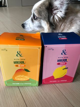 비타앤C 레몬맛, 망고맛 — 4.5점을 준 리뷰어가 2021년 4월 올린 사용 사진