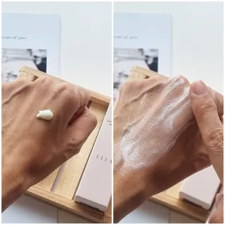 프리마인 선크림만 바꿨을 뿐인데 매일 물 2L챙겨먹고 기초케어 완벽하게 한 물빛피부 완성,셀라브UV프로텍터 — 5점을 준 리뷰어가 2023년 8월 올린 사용 사진