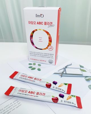 아임오 ABC 콜라겐 젤리 14포 — 3.5점을 준 리뷰어가 2021년 7월 올린 사용 사진