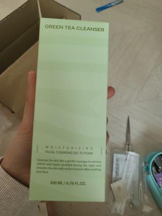 프리마인 메이크업과 들뜨는 각질까지 한방에 깐달걀로! 순하기까지한 셀베이스 그린티클렌저(200ml) — 4점을 준 리뷰어가 2023년 2월 올린 사용 사진