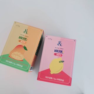 비타앤C 레몬맛, 망고맛 — 5점을 준 리뷰어가 2021년 5월 올린 사용 사진
