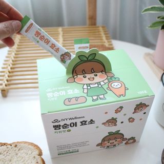 아이비웰니스 빵순이 식탁 위의 필수템! 빵순이 효소 키위맛 100포 + 석류맛 14포 (총 114포) — 5점을 준 리뷰어가 2022년 12월 올린 사용 사진