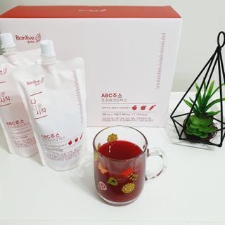 12월 15일 출시, 건강기능식품 브랜드 본리브 나 다운 시작 제품 3종 — 5점을 준 리뷰어가 2021년 2월 올린 사용 사진